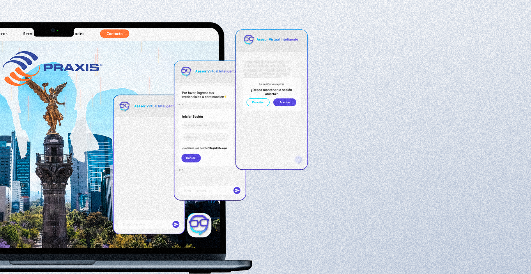 Tatabot Conversational AI visual background showing customer interaction
